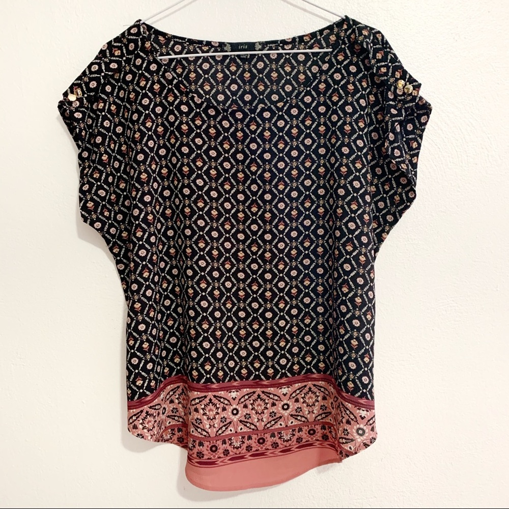 Iris Women’s Floral Blouse